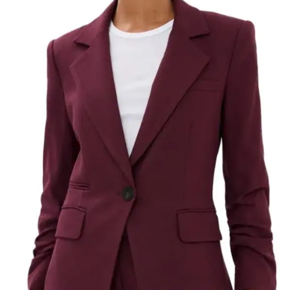 Women's Burgundy Blazer